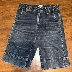 Christopher & Banks Vintage Wash Denim Shorts